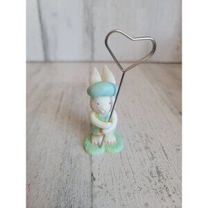 Easter‎ bunny photo card holder spring home decor figure